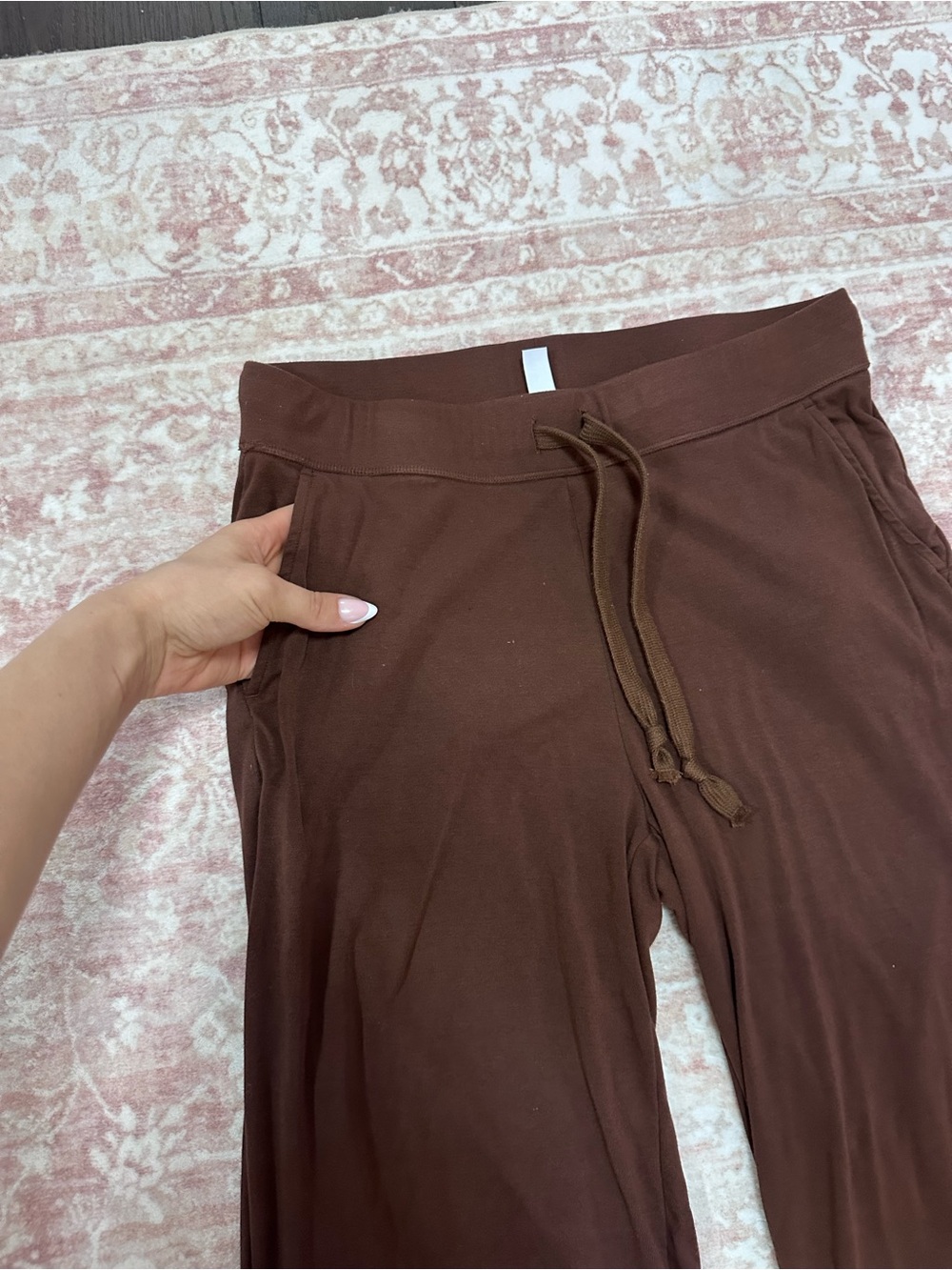 SET 🤎Cozy Brown Long Sleeve Lounge Outfit - Picture 11 of 16